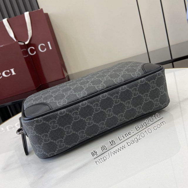 Gucci專櫃古馳最新款Emblem男士旅行系列收納包手拿包 jh2586型號：821164